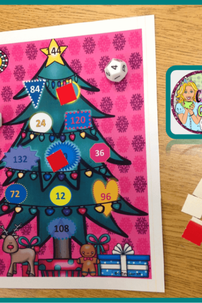 Christmas multiplication facts game