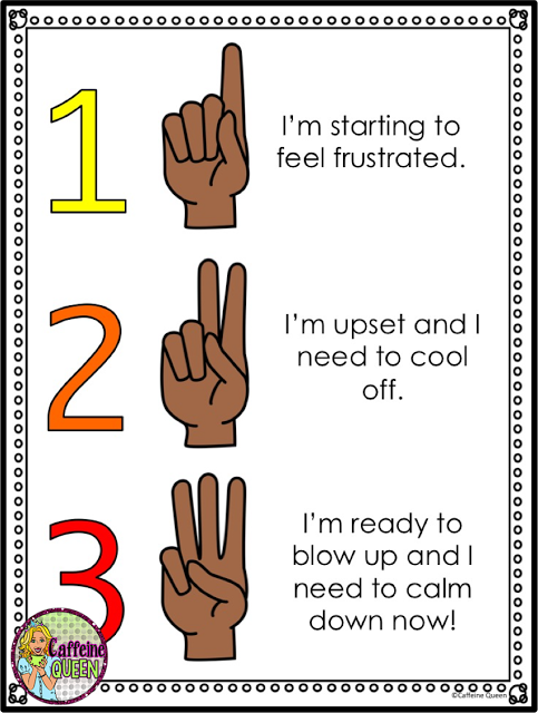 Hand signals allow silent communication for upset students