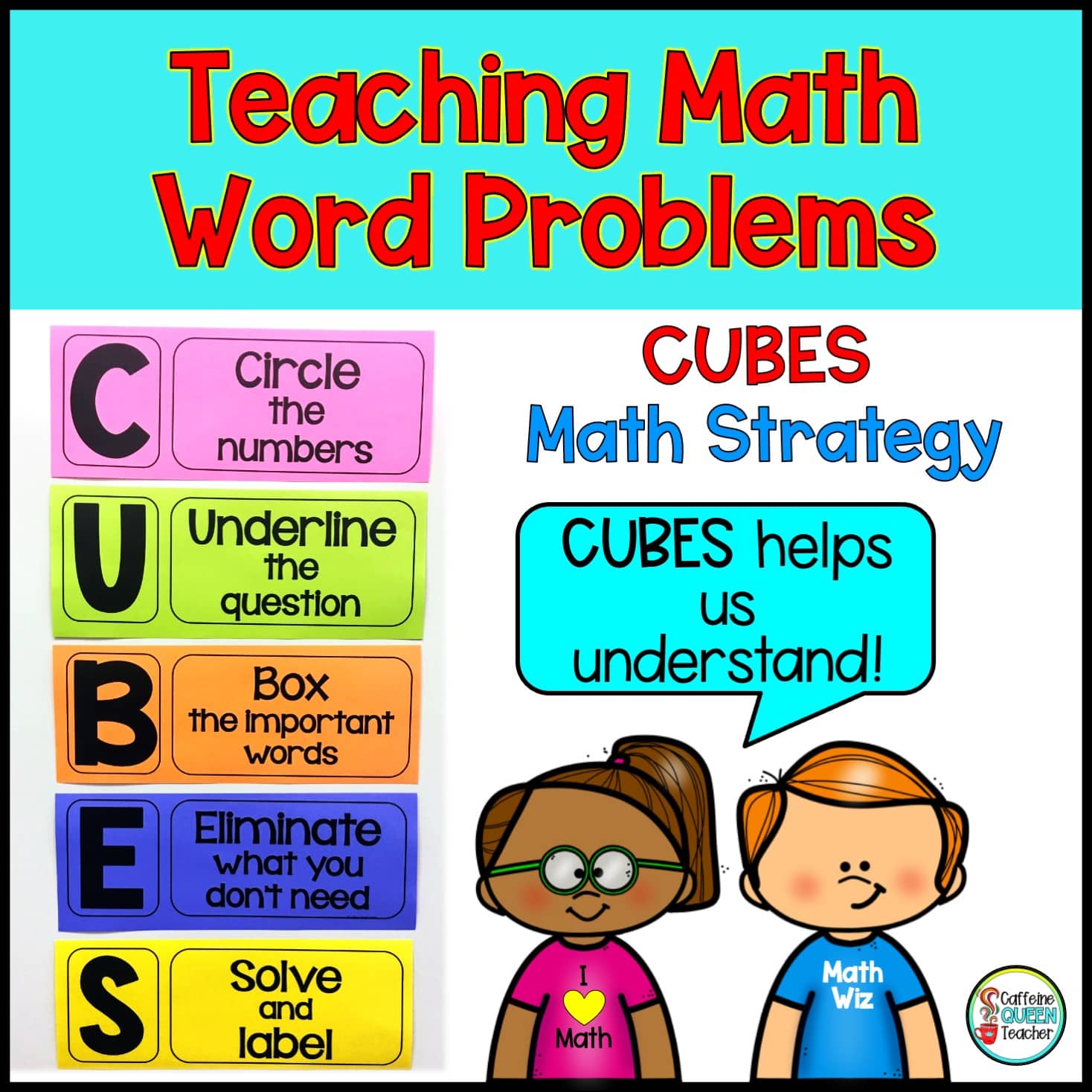 CUBES word problem strategy helps students understand how to solve story problems