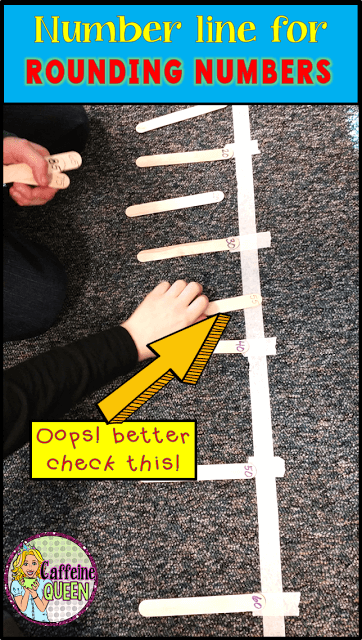 Rounding numbers is easier with life-sized number lines