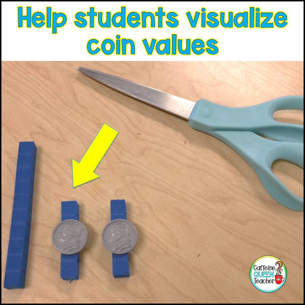 manipulatives and differentiation for money skills