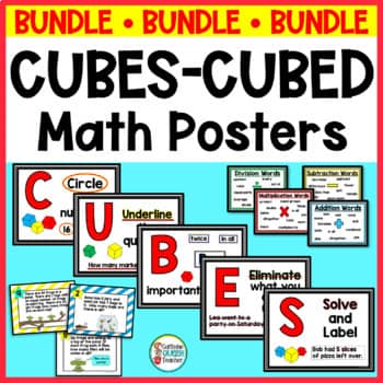 CUBES - CUBED Math Posters and task card set