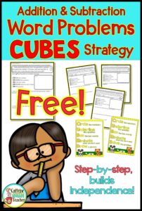 FREE Worksheet - Addition and Subtraction Word Problems Strategy ...
