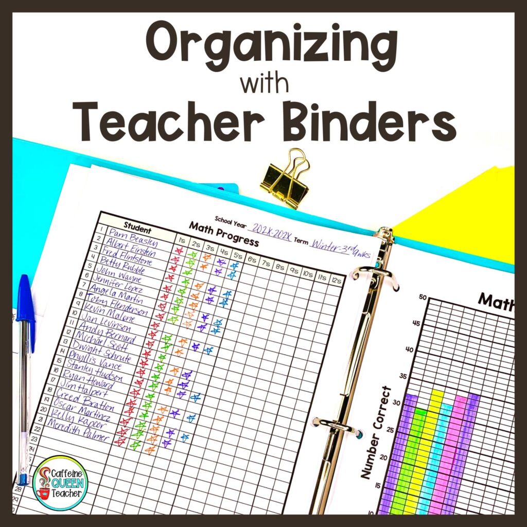 Secondary School Teacher Planner, Organisation