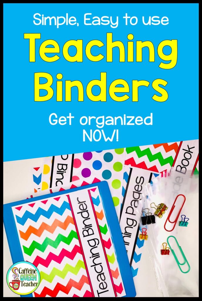 Teacher Data Binder Template Free