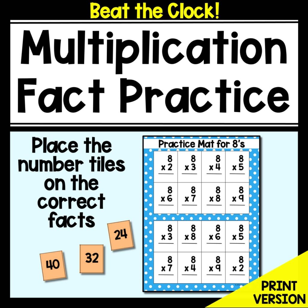 cover for the Beat the Clock multiplication game