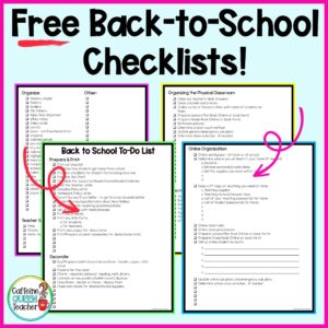 back to school checklist for teachers to prepare