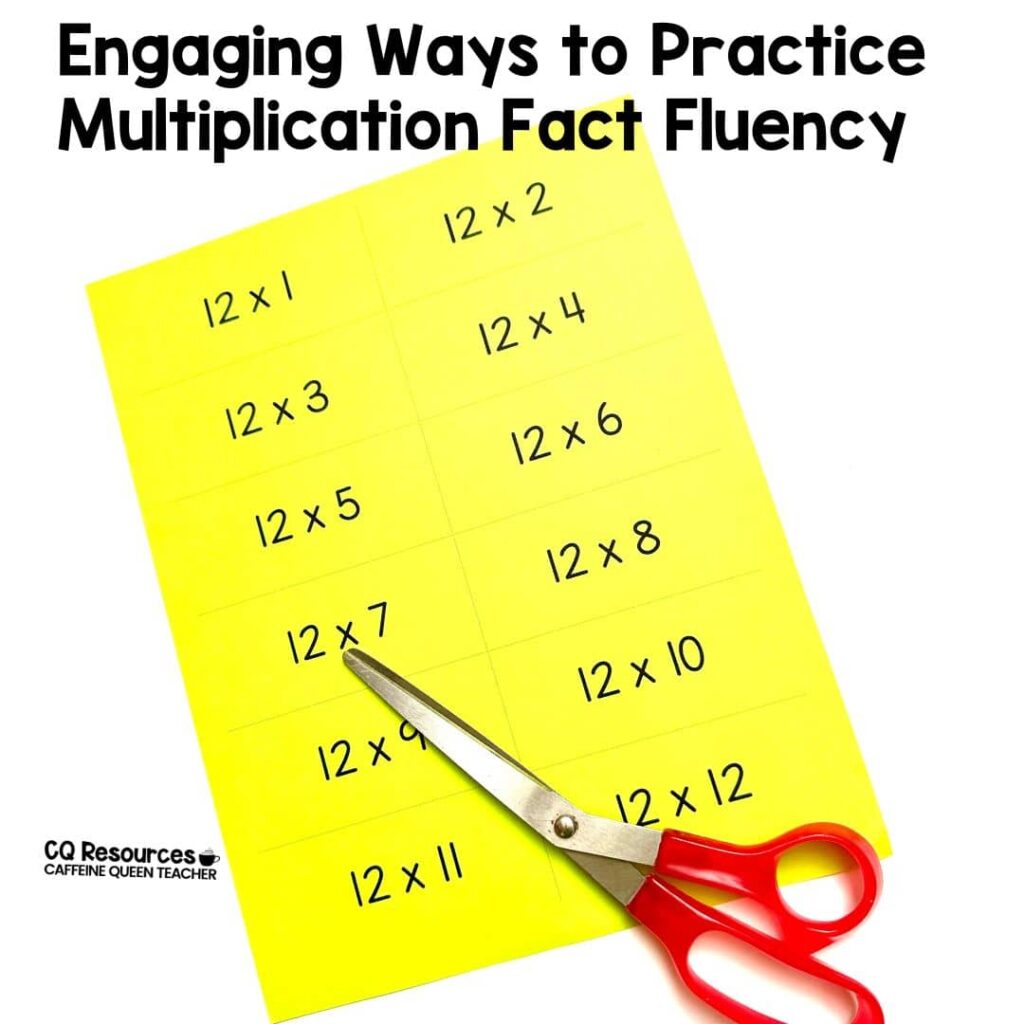 multiplication fact fluency is boosted with flashcards