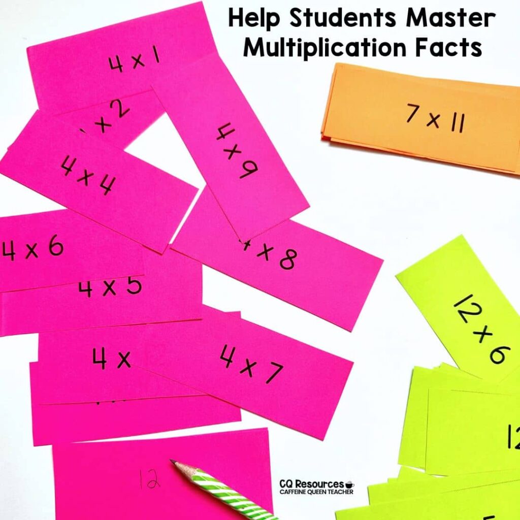 Help students master multiplication facts with these fact fluency games image