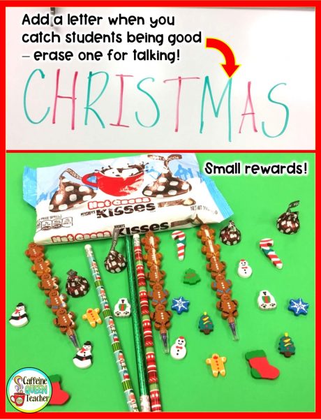 Small Christmas rewards and behavior plan idea